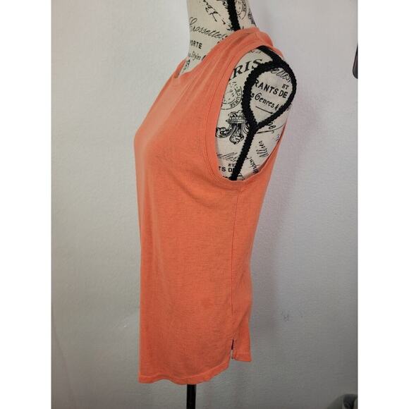 Athleta Breezy Tank Top Womes Small Longline Relaxed Orange Style 384043 - Picture 5 of 8